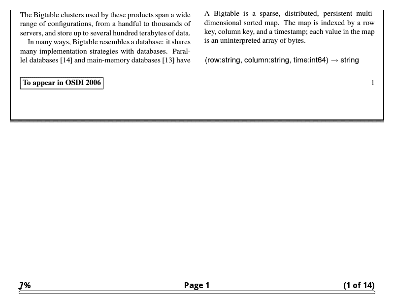 横屏显示pdf翻到页尾，没有下一页接着，一片空白